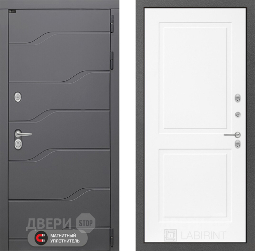 Дверь Лабиринт (LABIRINT) Ривер 11 Белый софт в Подольск