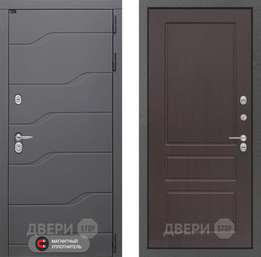 Входная металлическая Дверь Лабиринт (LABIRINT) Ривер 03 Орех премиум в Подольск