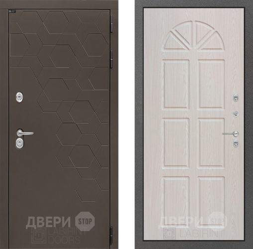 Входная металлическая Дверь Лабиринт (LABIRINT) Смоки 15 VINORIT Алмон 25 в Подольск