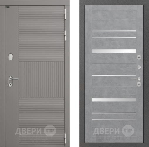 Входная металлическая Дверь Лабиринт (LABIRINT) Формо 20 Бетон светлый в Подольск