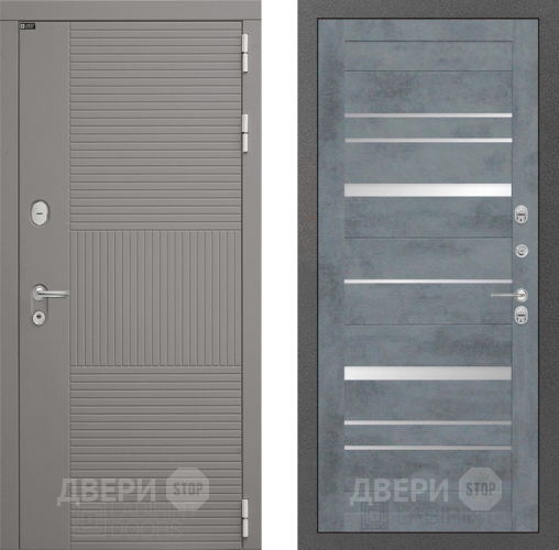 Входная металлическая Дверь Лабиринт (LABIRINT) Формо 20 Бетон темный в Подольск