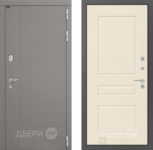 Дверь Лабиринт (LABIRINT) Формо 03 Крем софт в Подольск