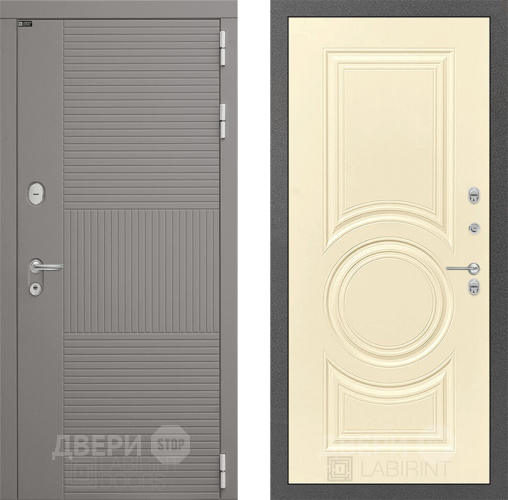 Входная металлическая Дверь Лабиринт (LABIRINT) Формо 23 Шампань в Подольск