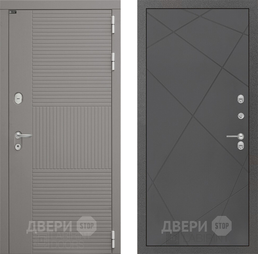 Входная металлическая Дверь Лабиринт (LABIRINT) Формо 24 Графит софт в Подольск