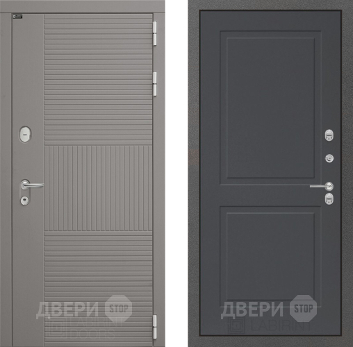 Входная металлическая Дверь Лабиринт (LABIRINT) Формо 11 Графит софт в Подольск