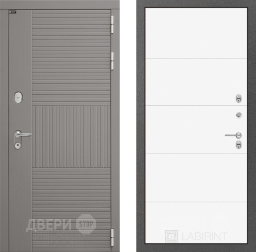 Дверь Лабиринт (LABIRINT) Формо 13 Белый софт в Подольск