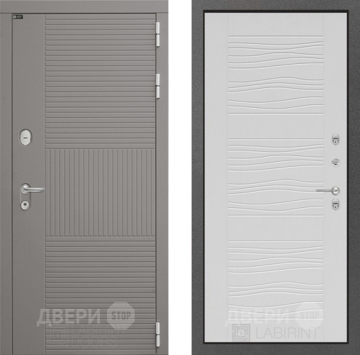 Входная металлическая Дверь Лабиринт (LABIRINT) Формо 06 Белое дерево в Подольск