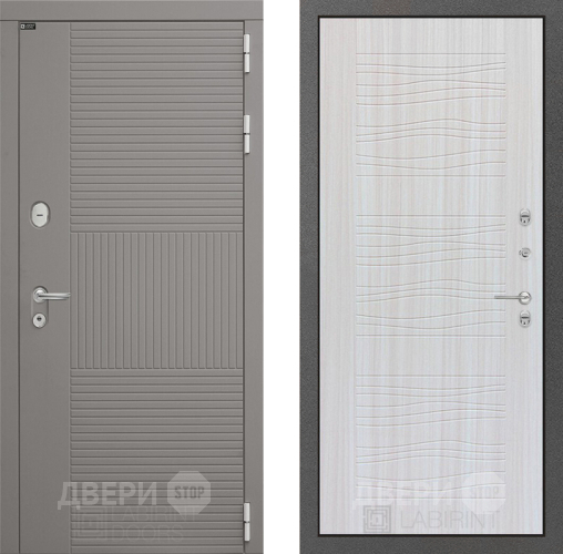 Входная металлическая Дверь Лабиринт (LABIRINT) Формо 06 Сандал белый в Подольск