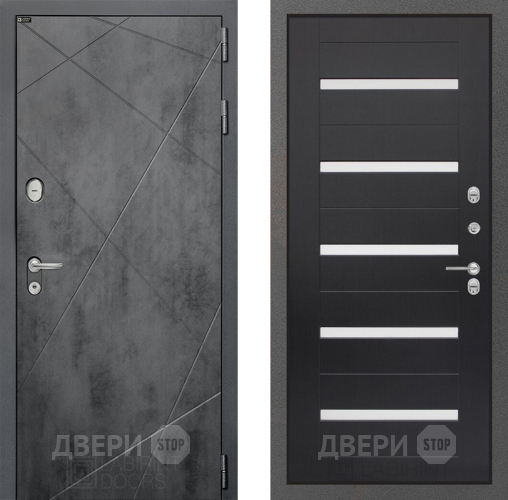 Входная металлическая Дверь Лабиринт (LABIRINT) Лофт 01 Венге в Подольск
