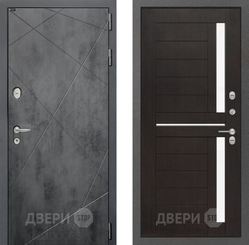 Входная металлическая Дверь Лабиринт (LABIRINT) Лофт 02 Венге в Подольск