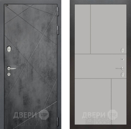 Входная металлическая Дверь Лабиринт (LABIRINT) Лофт 21 Грей софт в Подольск