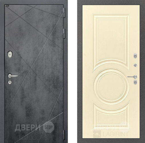 Входная металлическая Дверь Лабиринт (LABIRINT) Лофт 23 Шампань в Подольск