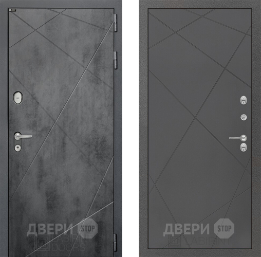 Входная металлическая Дверь Лабиринт (LABIRINT) Лофт 24 Графит софт в Подольск