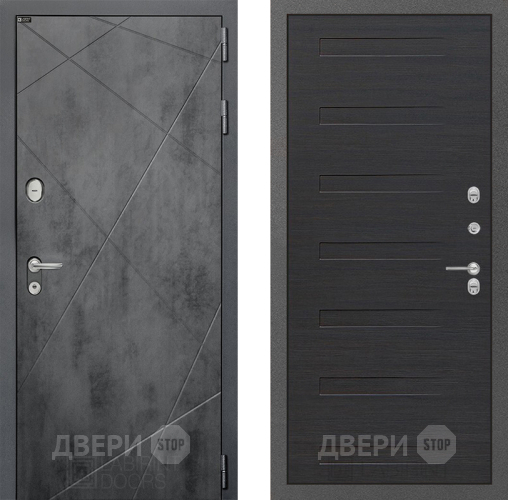 Входная металлическая Дверь Лабиринт (LABIRINT) Лофт 14 Эковенге поперечный в Подольск