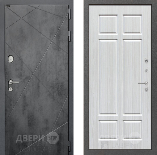 Входная металлическая Дверь Лабиринт (LABIRINT) Лофт 08 Кристалл вуд в Подольск