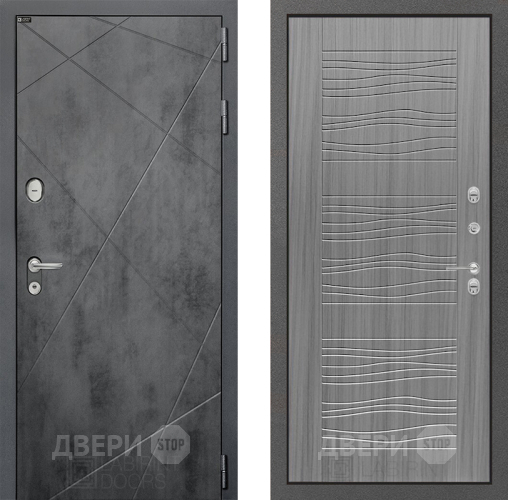 Входная металлическая Дверь Лабиринт (LABIRINT) Лофт 06 Сандал грей в Подольск