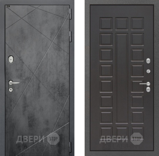 Входная металлическая Дверь Лабиринт (LABIRINT) Лофт 04 Венге в Подольск