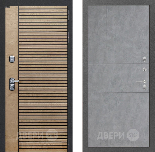 Входная металлическая Дверь Лабиринт (LABIRINT) Ritm 21 Бетон светлый в Подольск