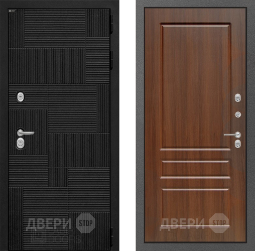 Входная металлическая Дверь Лабиринт (LABIRINT) Pazl 03 Орех бренди в Подольск