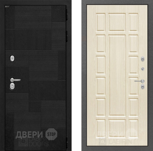 Входная металлическая Дверь Лабиринт (LABIRINT) Pazl 12 Беленый дуб в Подольск