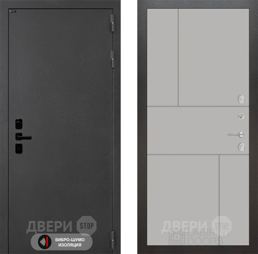 Входная металлическая Дверь Лабиринт (LABIRINT) Acustic 21 Грей софт в Подольск