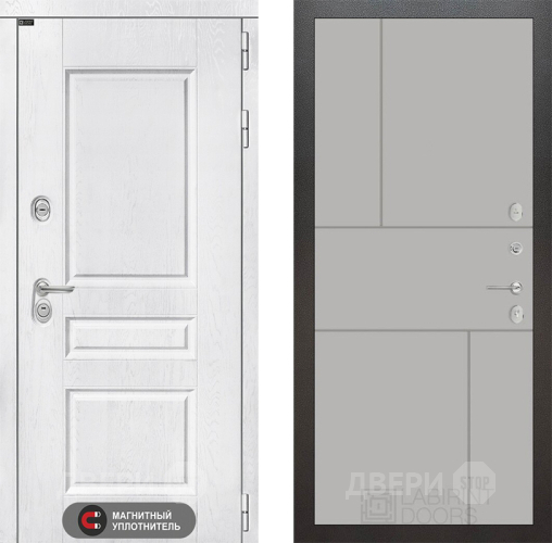 Входная металлическая Дверь Лабиринт (LABIRINT) Versal 21 Грей софт в Подольск