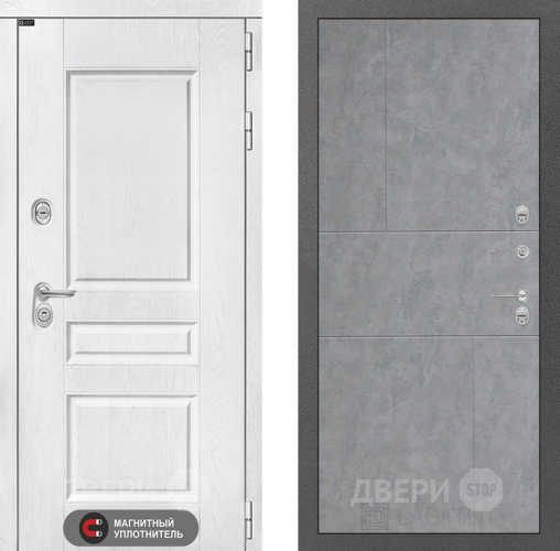 Входная металлическая Дверь Лабиринт (LABIRINT) Versal 21 Бетон светлый в Подольск