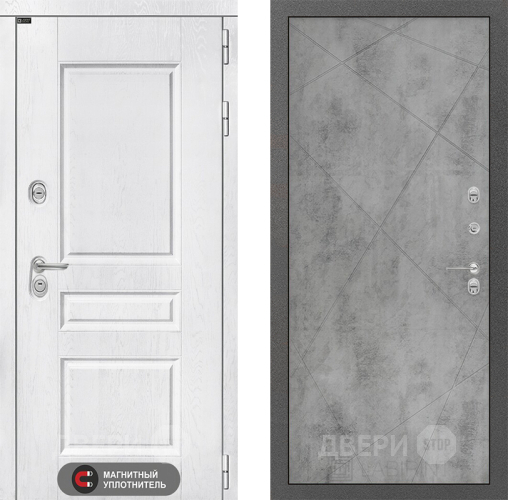 Входная металлическая Дверь Лабиринт (LABIRINT) Versal 24 Бетон светлый в Подольск