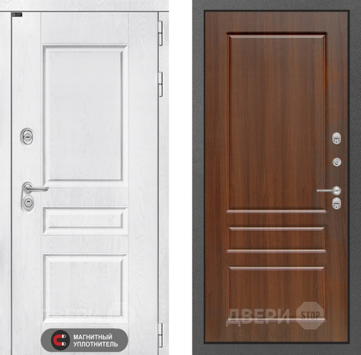 Входная металлическая Дверь Лабиринт (LABIRINT) Versal 03 Орех бренди в Подольск
