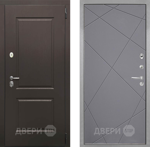 Входная металлическая Дверь Интекрон (INTECRON) Кампо Лучи-М Графит софт в Подольск