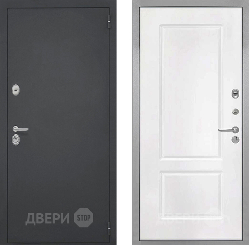 Входная металлическая Дверь Интекрон (INTECRON) Гектор КВ-2 Белый матовый в Подольск