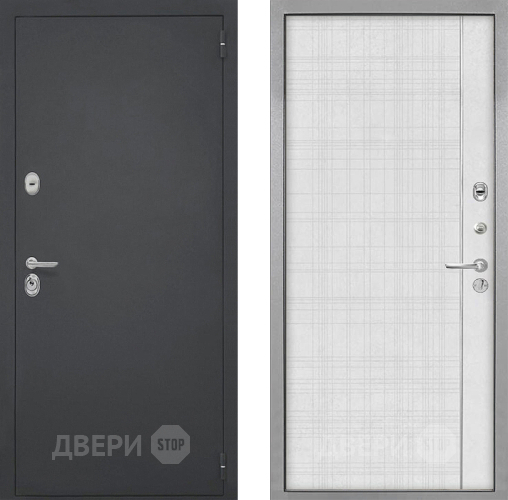 Входная металлическая Дверь Интекрон (INTECRON) Гектор В-07 с молдингом Лофт белый в Подольск