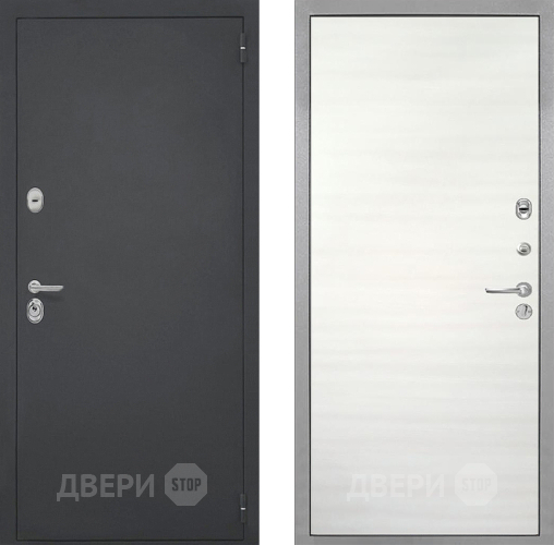 Входная металлическая Дверь Интекрон (INTECRON) Гектор Гладкая Дуб сильвер поперечный в Подольск