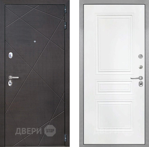 Входная металлическая Дверь Интекрон (INTECRON) Сенатор Лучи ФЛ-243 Белый матовый в Подольск