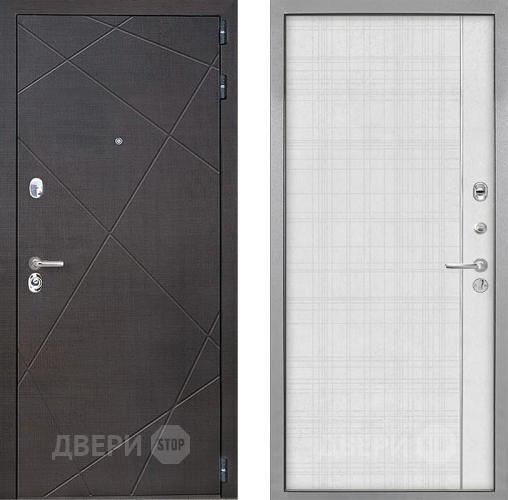 Входная металлическая Дверь Интекрон (INTECRON) Сенатор Лучи В-07 с молдингом Лофт белый в Подольск