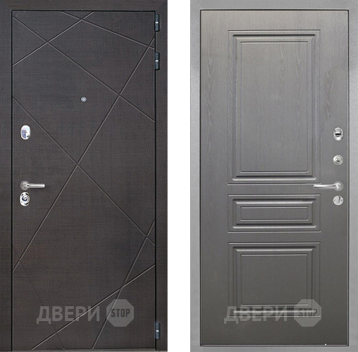 Входная металлическая Дверь Интекрон (INTECRON) Сенатор Лучи ФЛ-243 Графит вуд дуб в Подольск