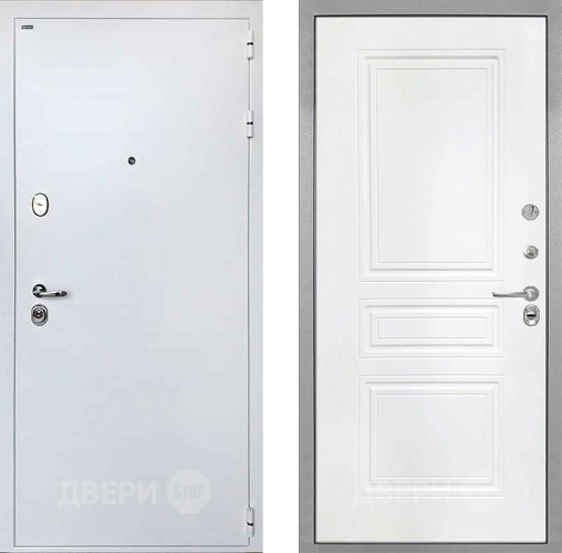 Входная металлическая Дверь Интекрон (INTECRON) Колизей White ФЛ-243 Белый матовый в Подольск