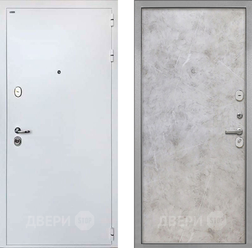 Входная металлическая Дверь Интекрон (INTECRON) Колизей White Гладкая Мрамор светлый в Подольск