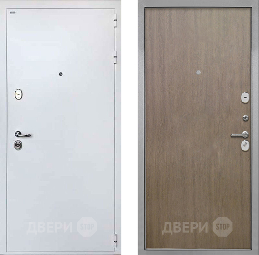 Входная металлическая Дверь Интекрон (INTECRON) Колизей White Гладкая шпон Венге коричневый в Подольск