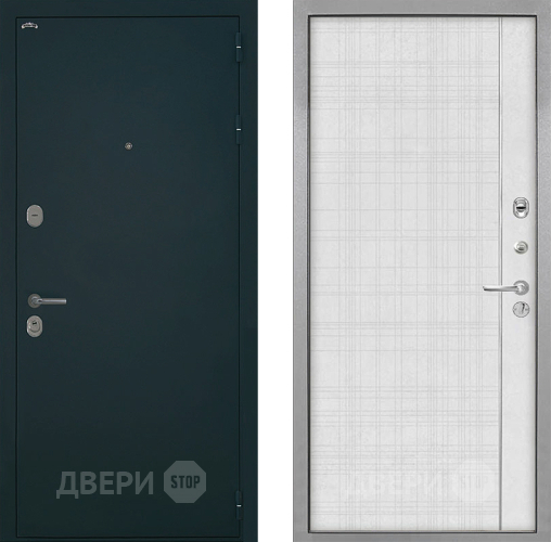 Входная металлическая Дверь Интекрон (INTECRON) Греция В-07 с молдингом Лофт белый в Подольск