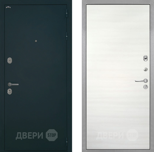 Входная металлическая Дверь Интекрон (INTECRON) Греция Гладкая Дуб сильвер поперечный в Подольск