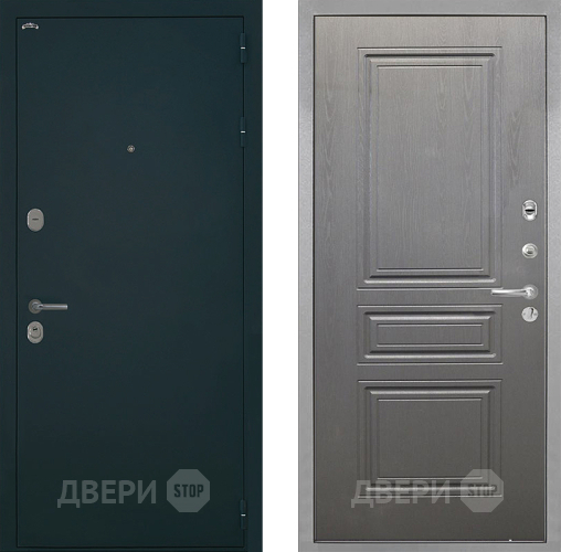 Входная металлическая Дверь Интекрон (INTECRON) Греция ФЛ-243 Графит вуд дуб в Подольск