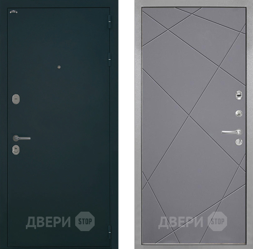 Входная металлическая Дверь Интекрон (INTECRON) Греция Лучи-М Графит софт в Подольск