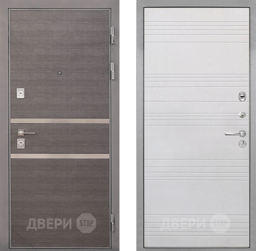 Входная металлическая Дверь Интекрон (INTECRON) Неаполь ФЛ-316 Белый ясень в Подольск
