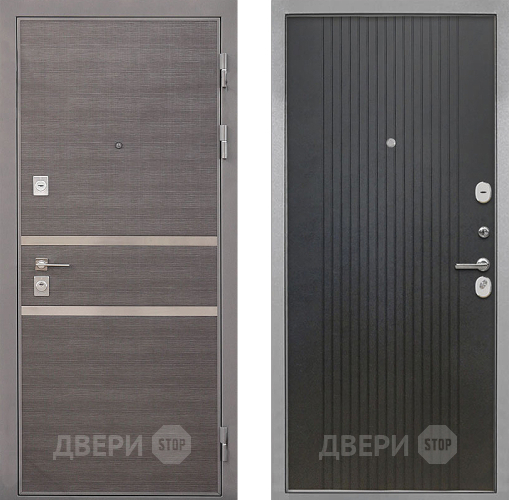 Входная металлическая Дверь Интекрон (INTECRON) Неаполь ФЛ-295 Лофт черный в Подольск