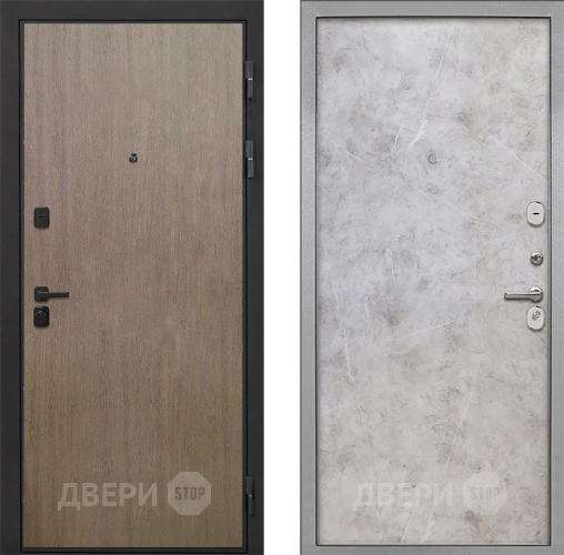 Входная металлическая Дверь Интекрон (INTECRON) Профит Black Венге Коричневый Гладкая Мрамор светлый в Подольск