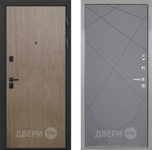 Входная металлическая Дверь Интекрон (INTECRON) Профит Black Венге Коричневый Лучи-М Графит софт в Подольск