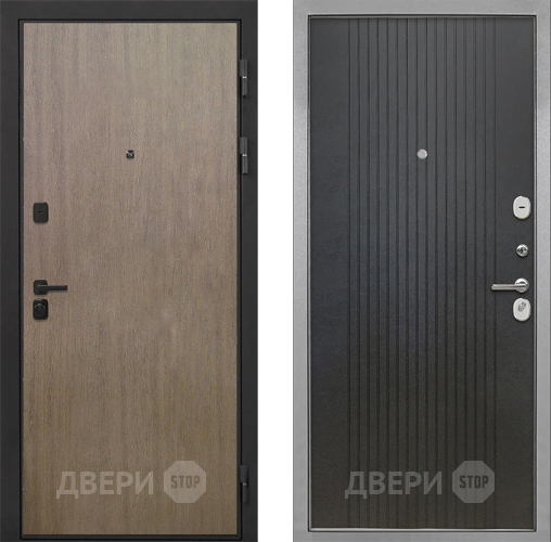 Входная металлическая Дверь Интекрон (INTECRON) Профит Black Венге Коричневый ФЛ-295 Лофт черный в Подольск