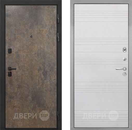 Дверь Интекрон (INTECRON) Профит Black Гранж ФЛ-316 Белый ясень в Подольск
