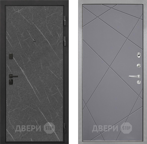 Входная металлическая Дверь Интекрон (INTECRON) Профит Black Гранит Лава Оникс Лучи-М Графит софт в Подольск